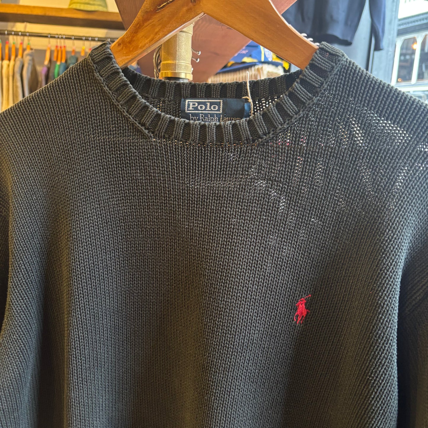 Ralph Lauren Pullover Knit Jumper Black (Medium)