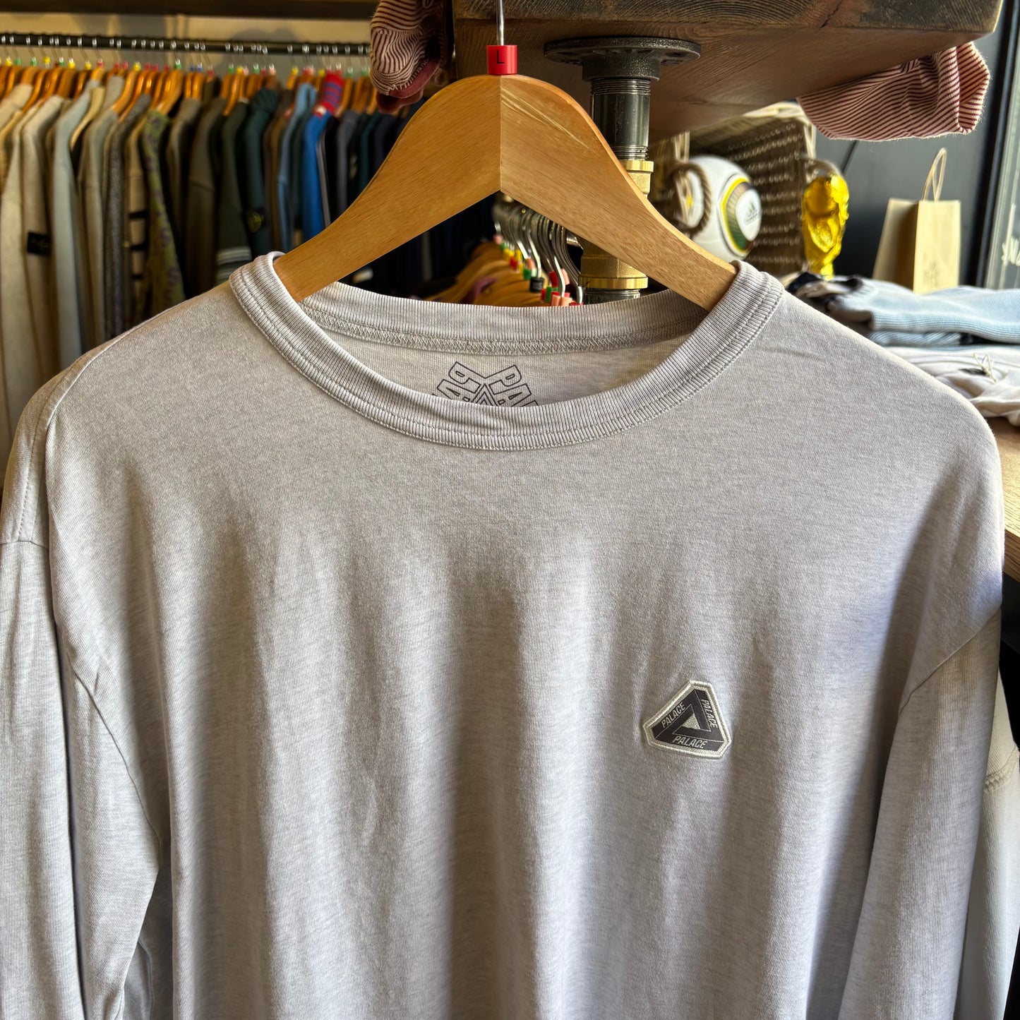 Palace SS23 Sofar Longsleeve T-Shirt Grey (Large)