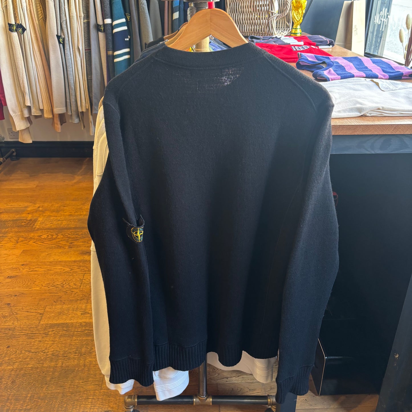 Stone Island A/W 2003 Pullover Knit Jumper Black (Large)