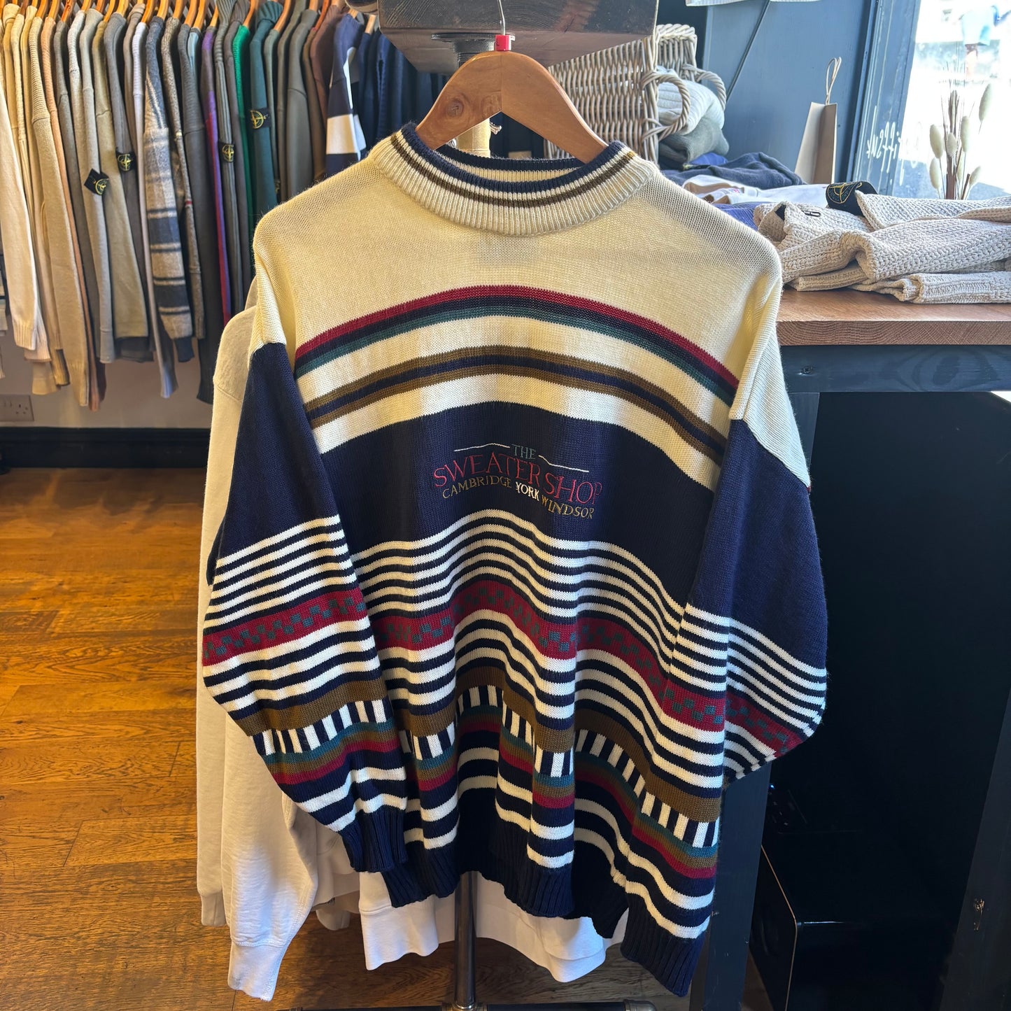 Sweater Shop Striped Pullover Knit Jumper Multi (Large)