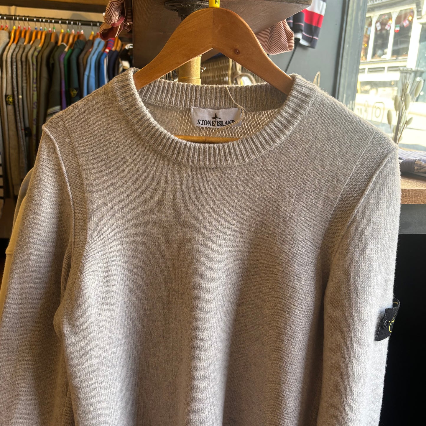 Stone Island F/W 2025 Pullover Knit Jumper Grey (Medium)