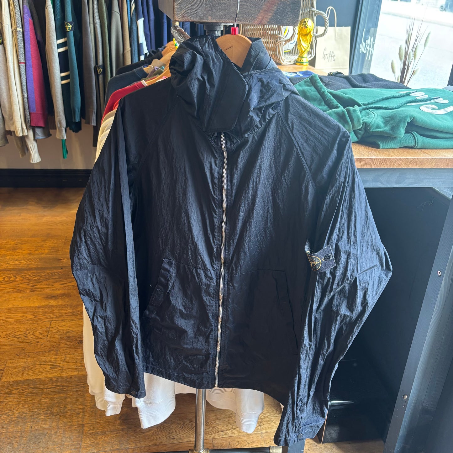Stone Island S/S 2008 Nylon Metal Shimmer Jacket Navy (Large)