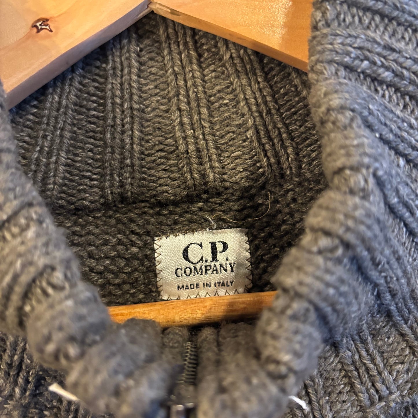 CP Company AW2000 Full Zip Knit Jumper Navy (Large)