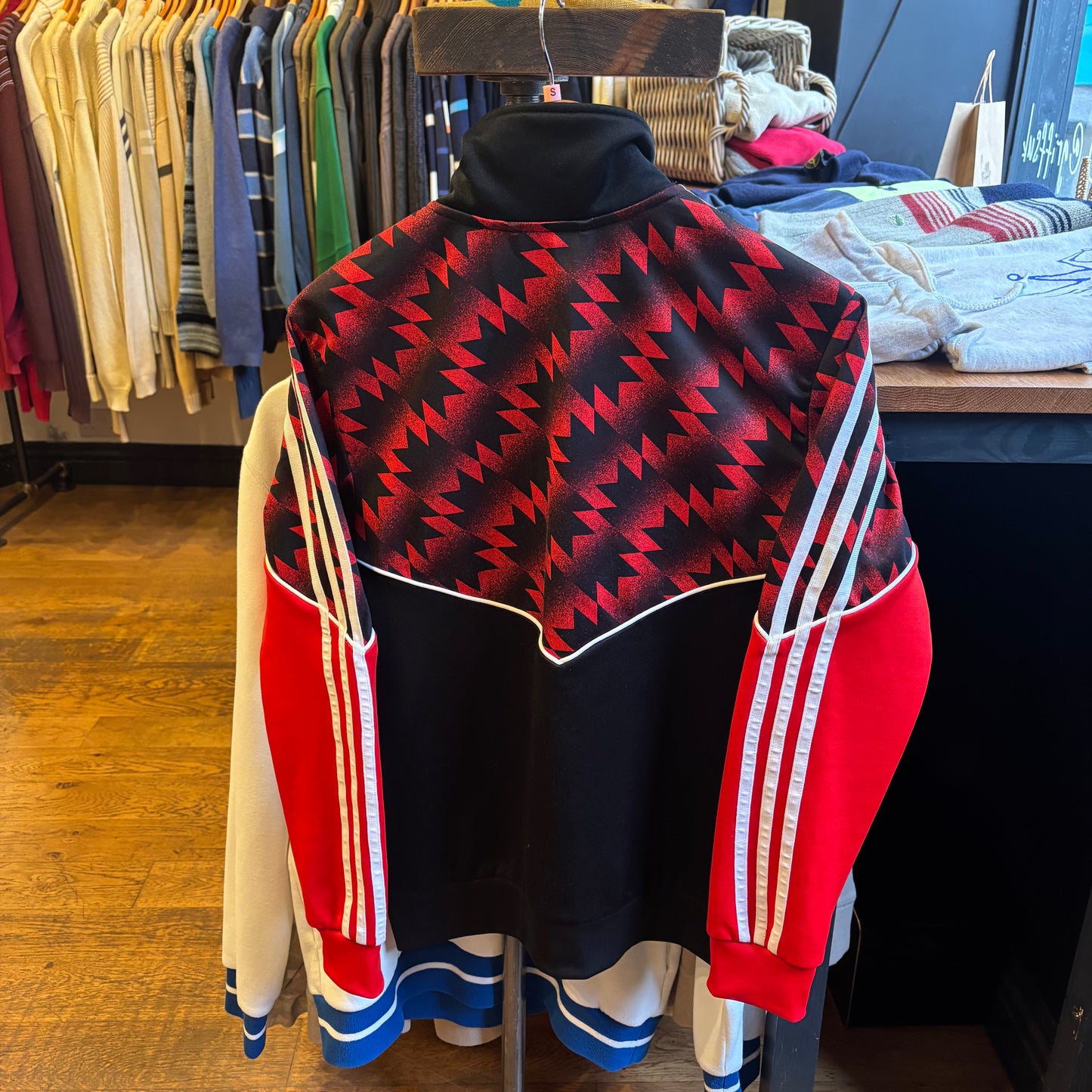 Adidas Manchester United 1990/91 Re-issue Jacket Black/ Red (Small)