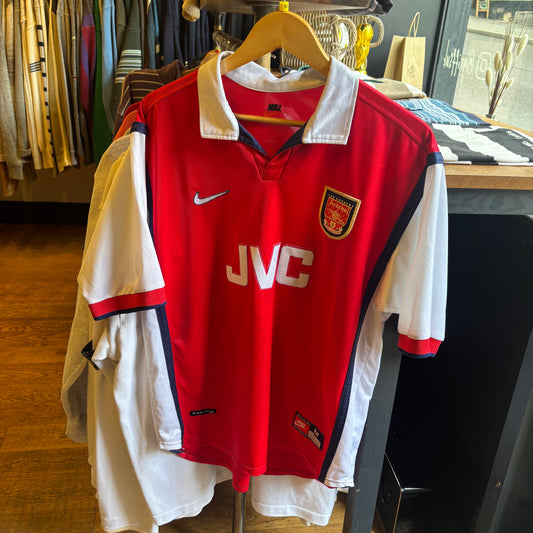 Arsenal Nike JVC 1998/99 Home Shirt Red (Medium)