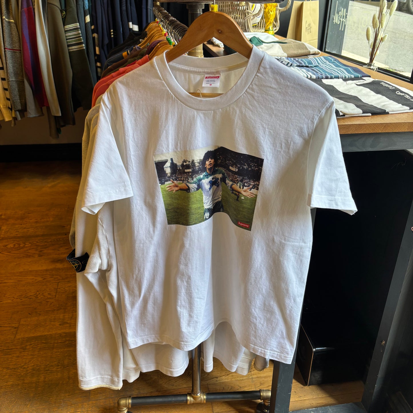 Supreme SS24 Maradona Graphic T-Shirt White (Medium)