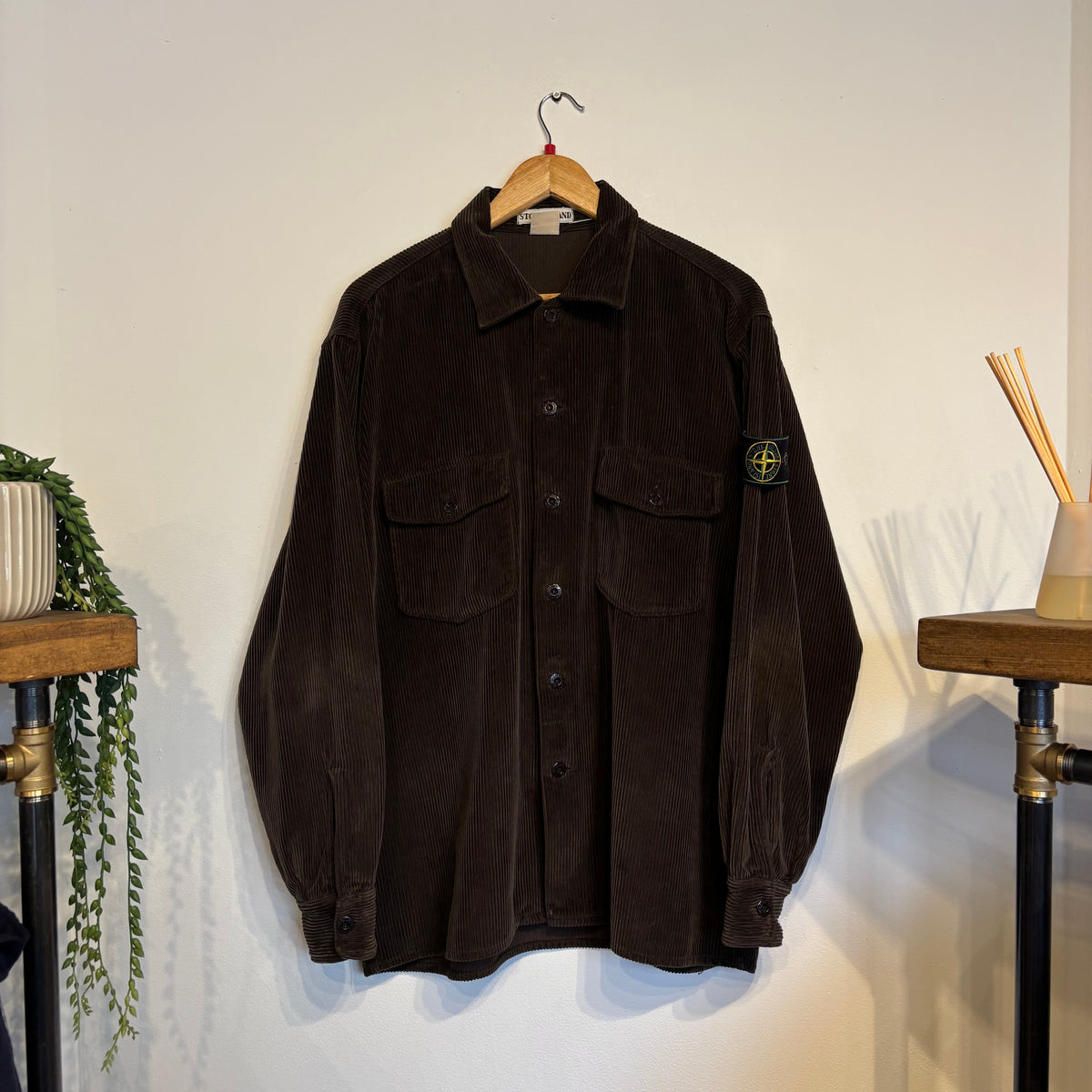 Stone Island A/W 1994 Jumbo Cord Overshirt Brown (Large)