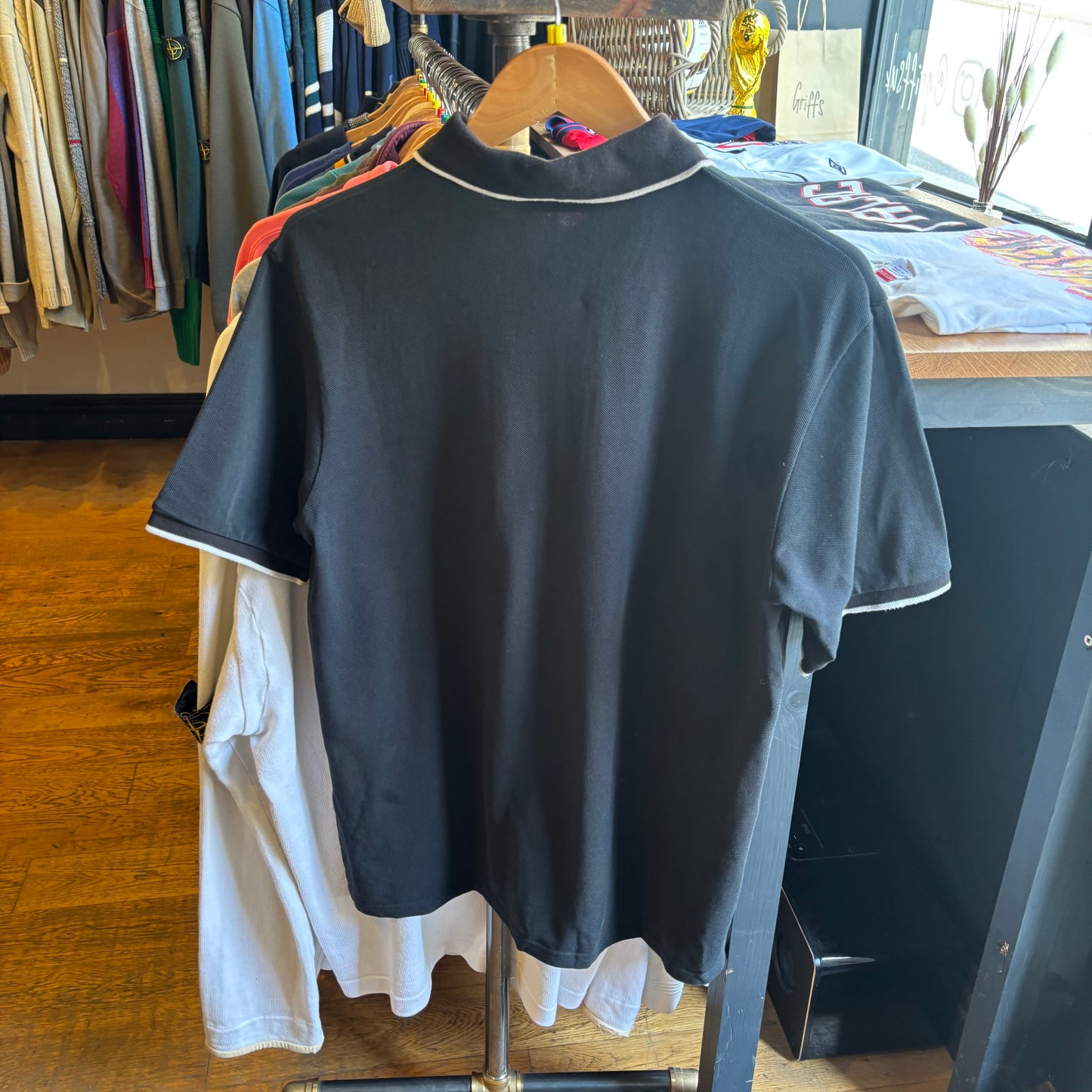 Yves Saint Laurent Polo Shirt Black (Medium)