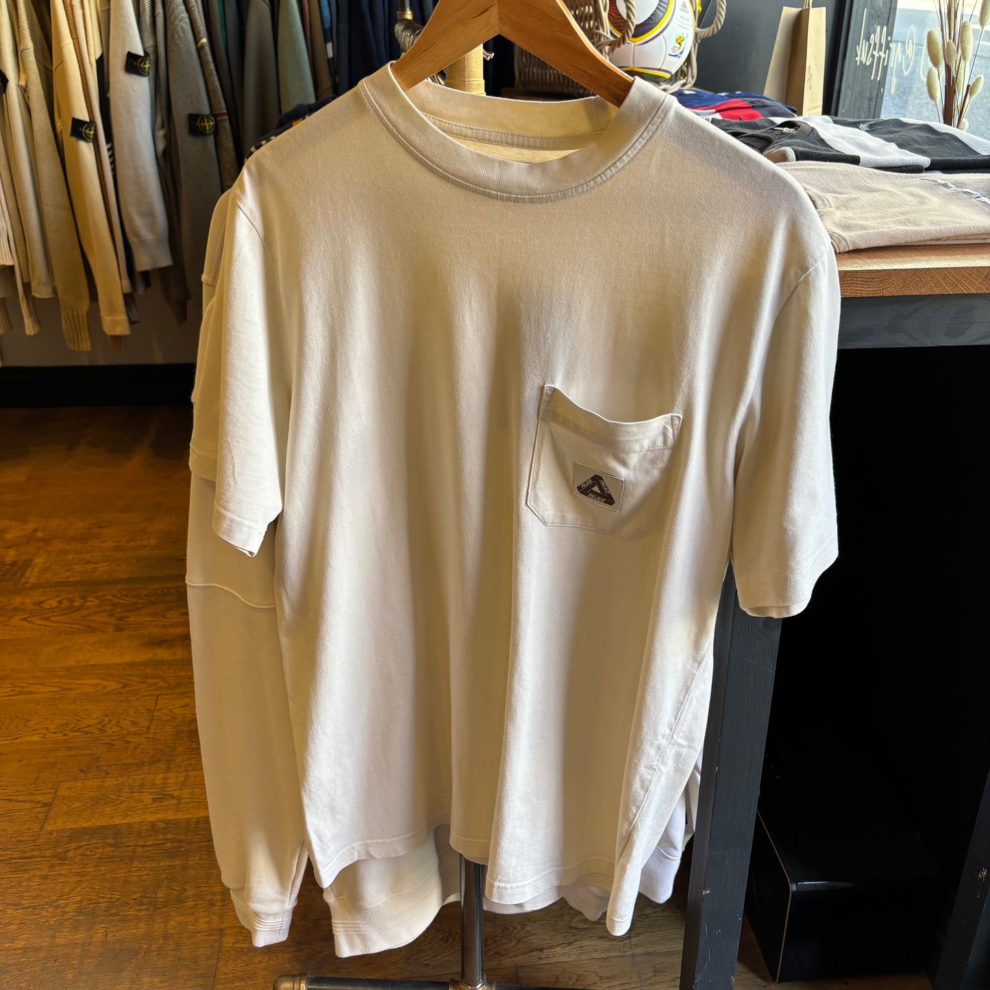 Palace FW25 Patch Pocket T-Shirt White (Medium)