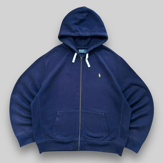 Ralph Lauren Zip Up Hoodie Blue (XXL)