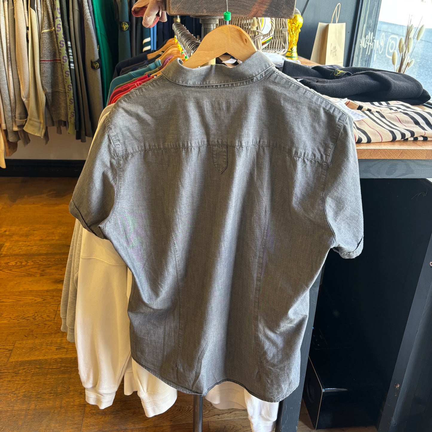 Armani Jeans Button Up Shirt Grey (XL)