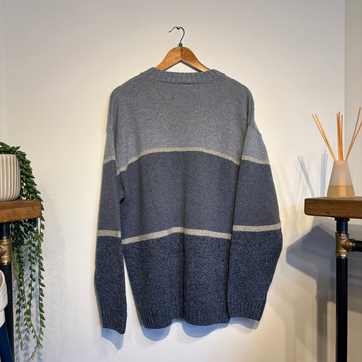 Lacoste Colourblock Pullover Knit Jumper Blue (XL)