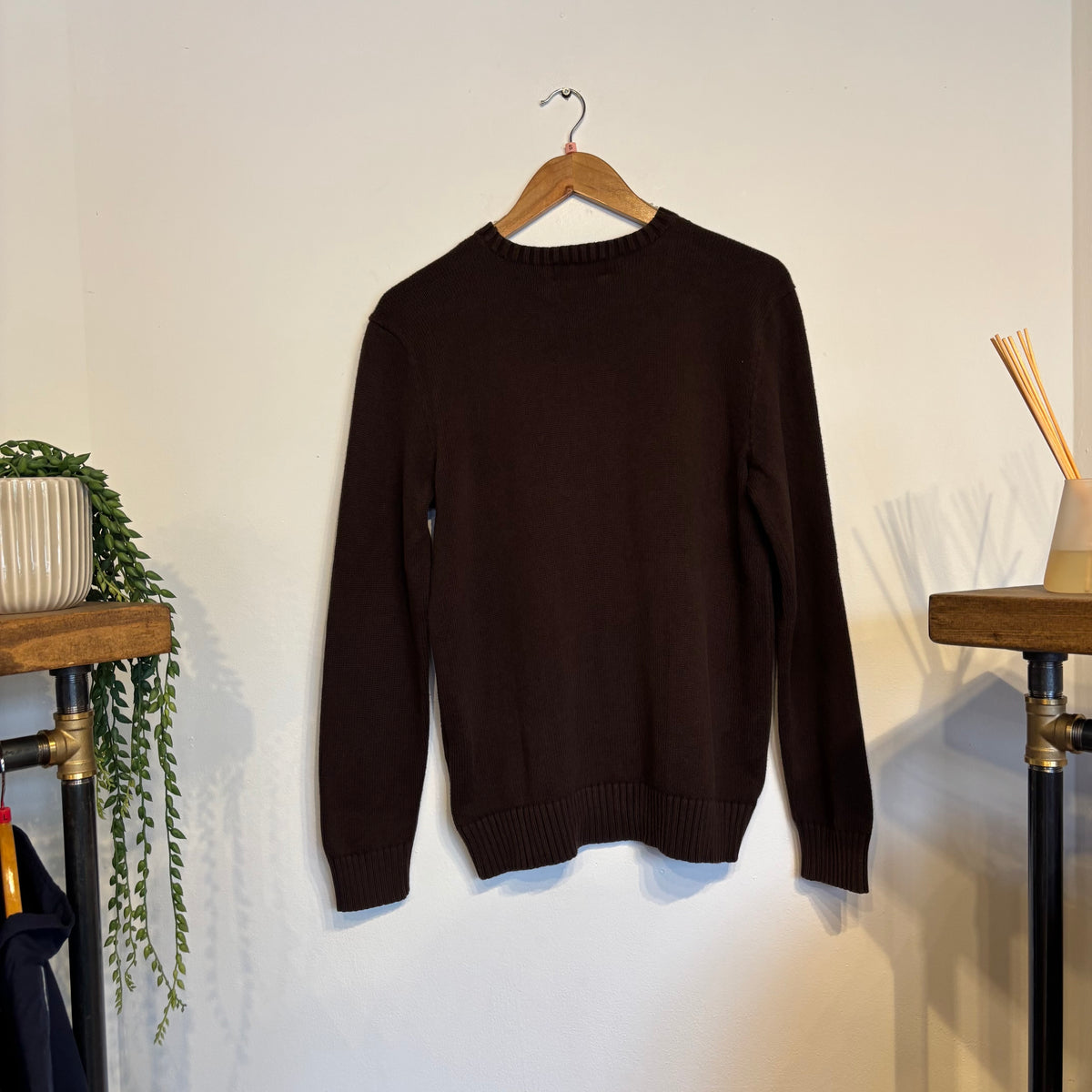 Ralph Lauren Pullover Knit Jumper Brown (Small)