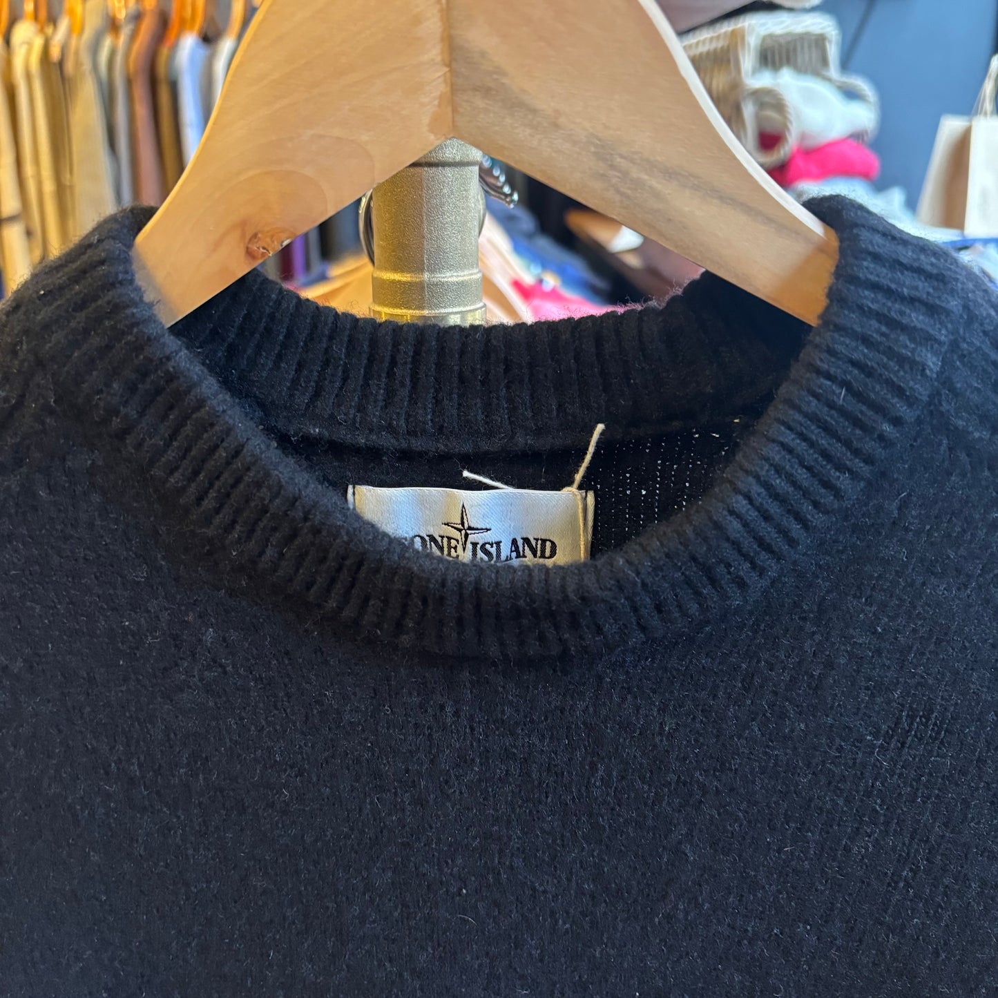 Stone Island AW20 Pullover Knit Jumper Black (Medium)