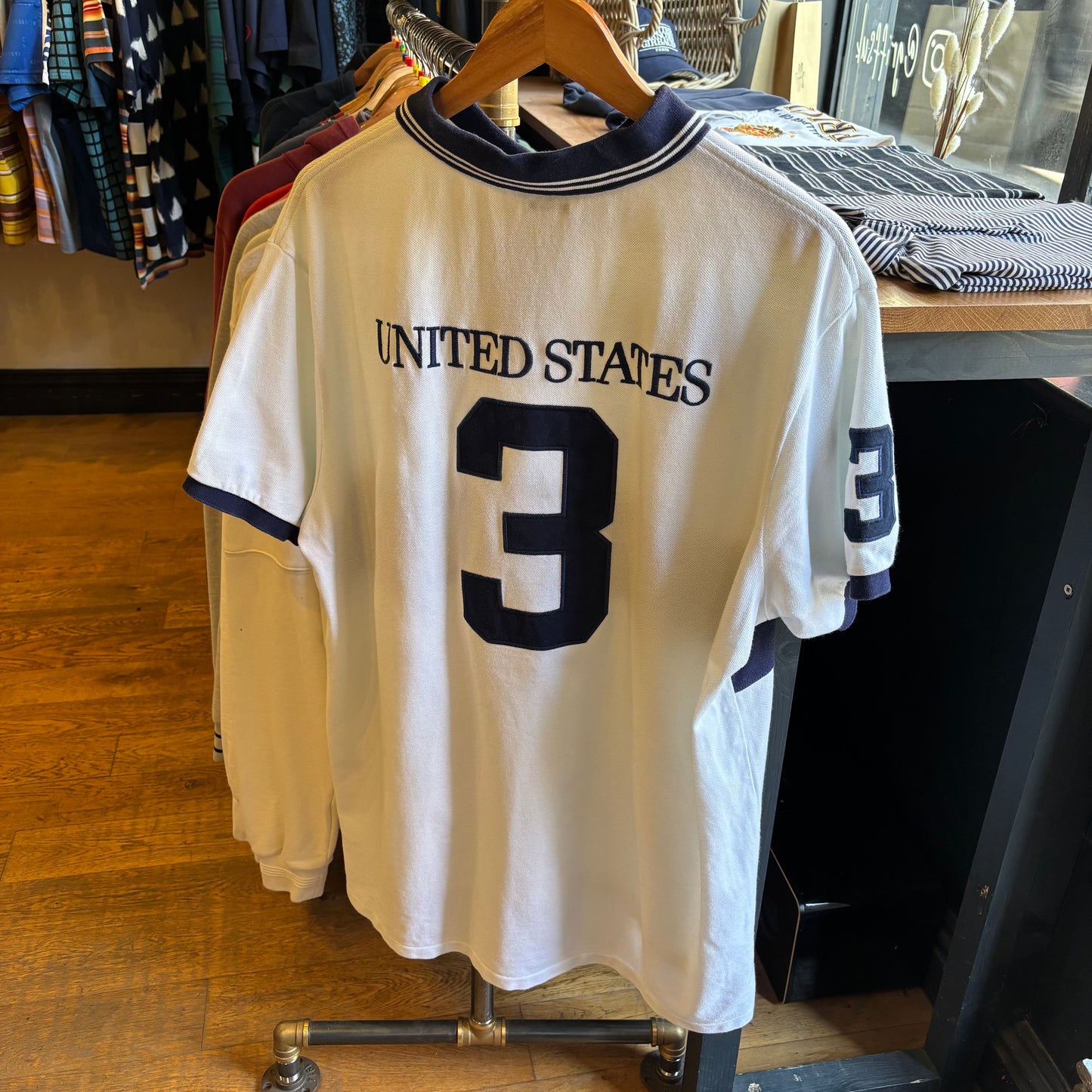 Ralph Lauren USA Big Pony Polo Shirt White (XXL)