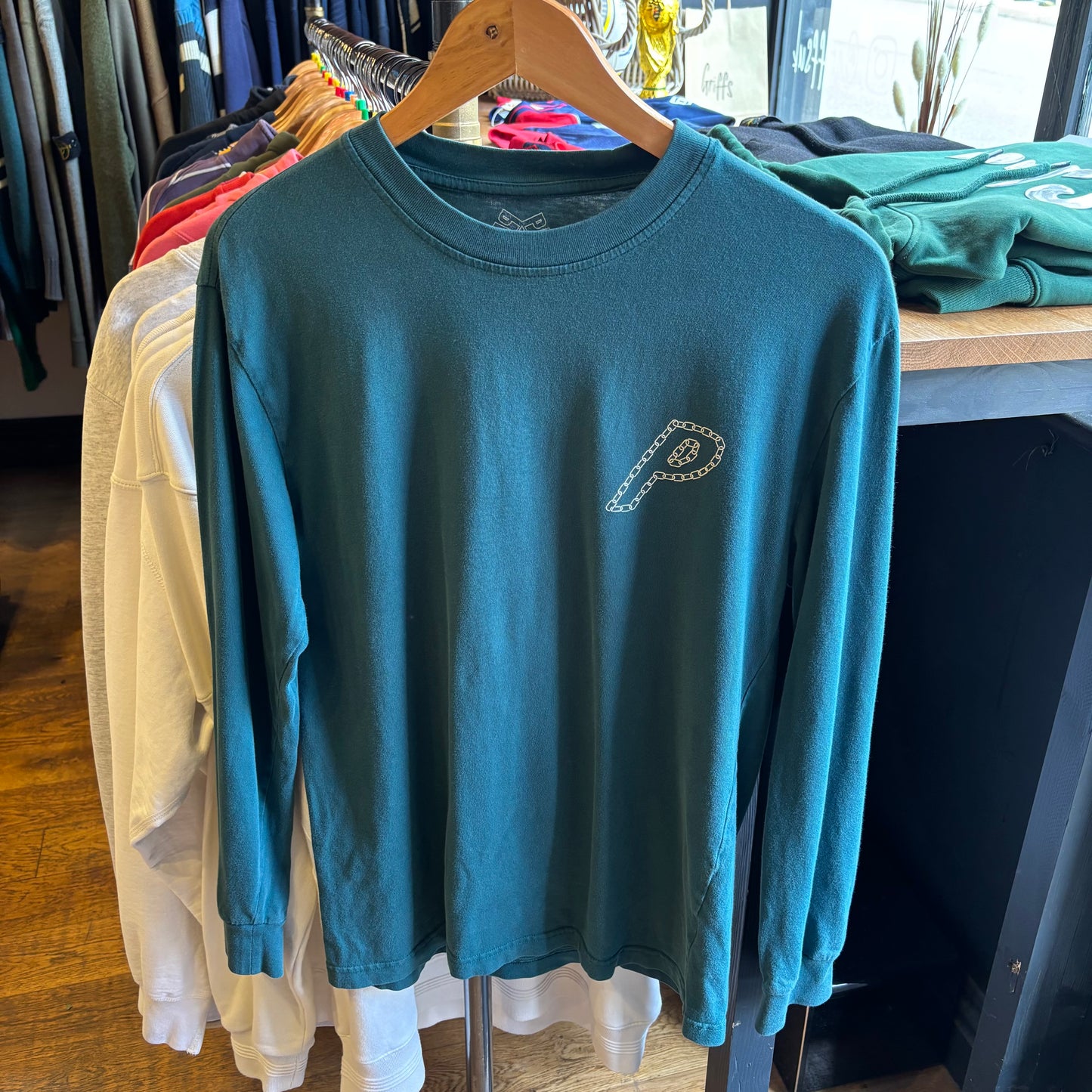 Palace FW19 P Link Longsleeve T-Shirt Green (Small)