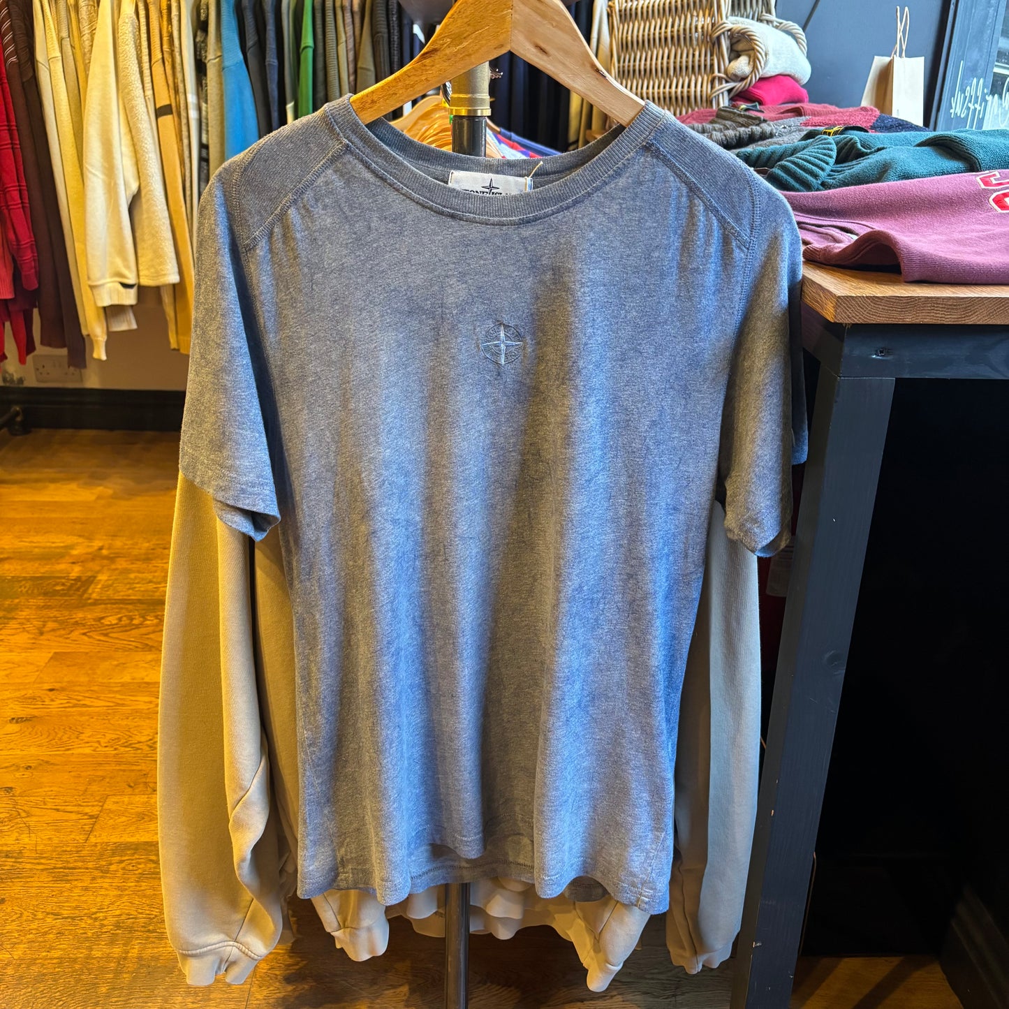 Stone Island AW20 Dust T-Shirt Blue (Medium)