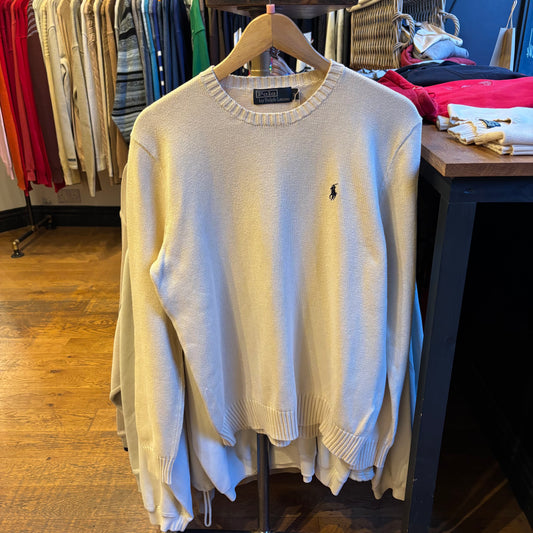 Ralph Lauren Pullover Knit Jumper Cream (Small)
