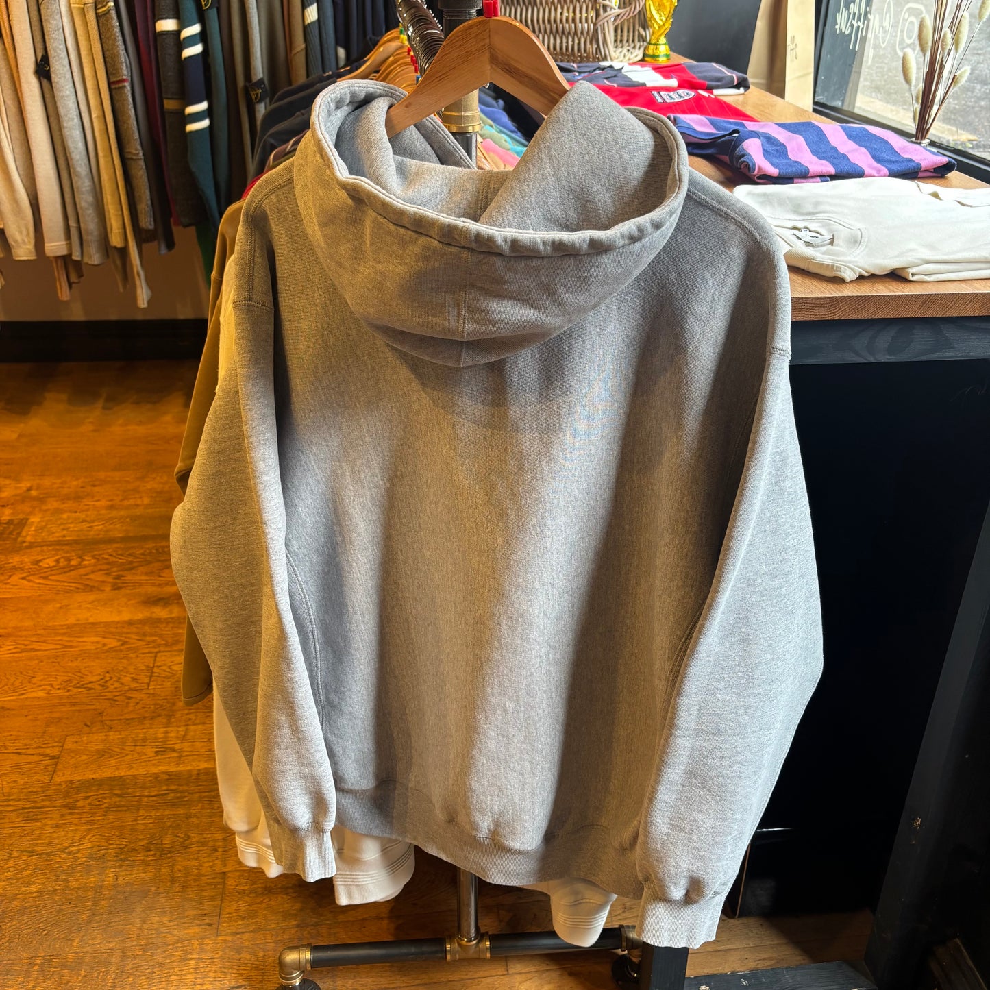 Supreme FW23 Varsity Spellout Hoodie Grey (Large)