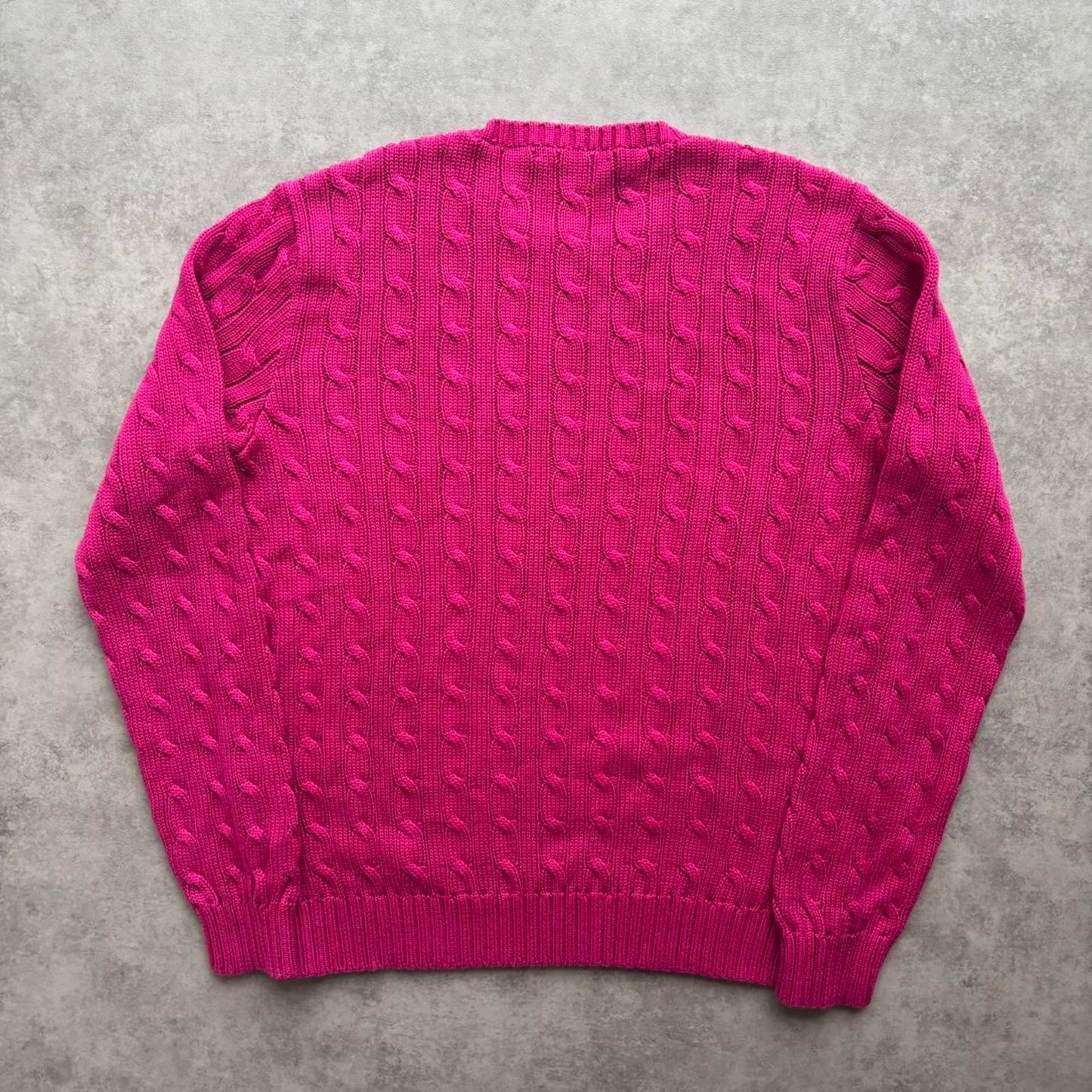 Women's Ralph Lauren Cable Knit Pink (Large)
