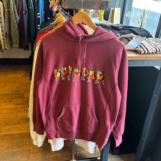 Supreme FW16 Blade Whole Car Hoodie Burgundy (Medium)
