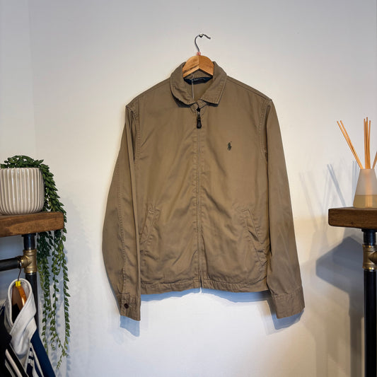 Ralph Lauren Harrington Zip Jacket Beige (Small)