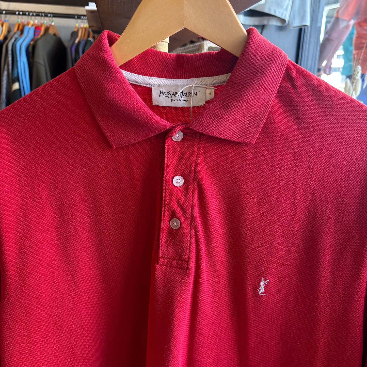 Yves Saint Laurent Polo Shirt Red (XL)