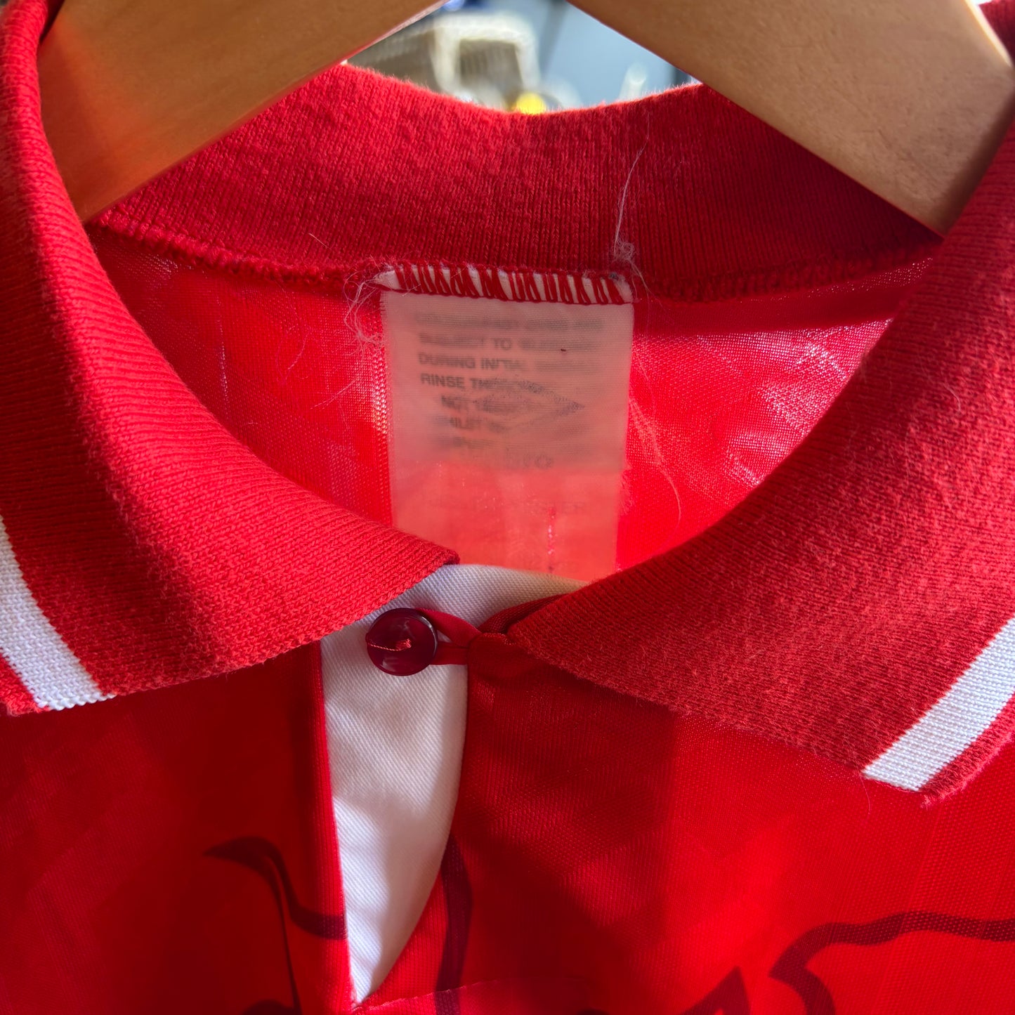 Wales Umbro 1992/94 Home Shirt Red (Large)