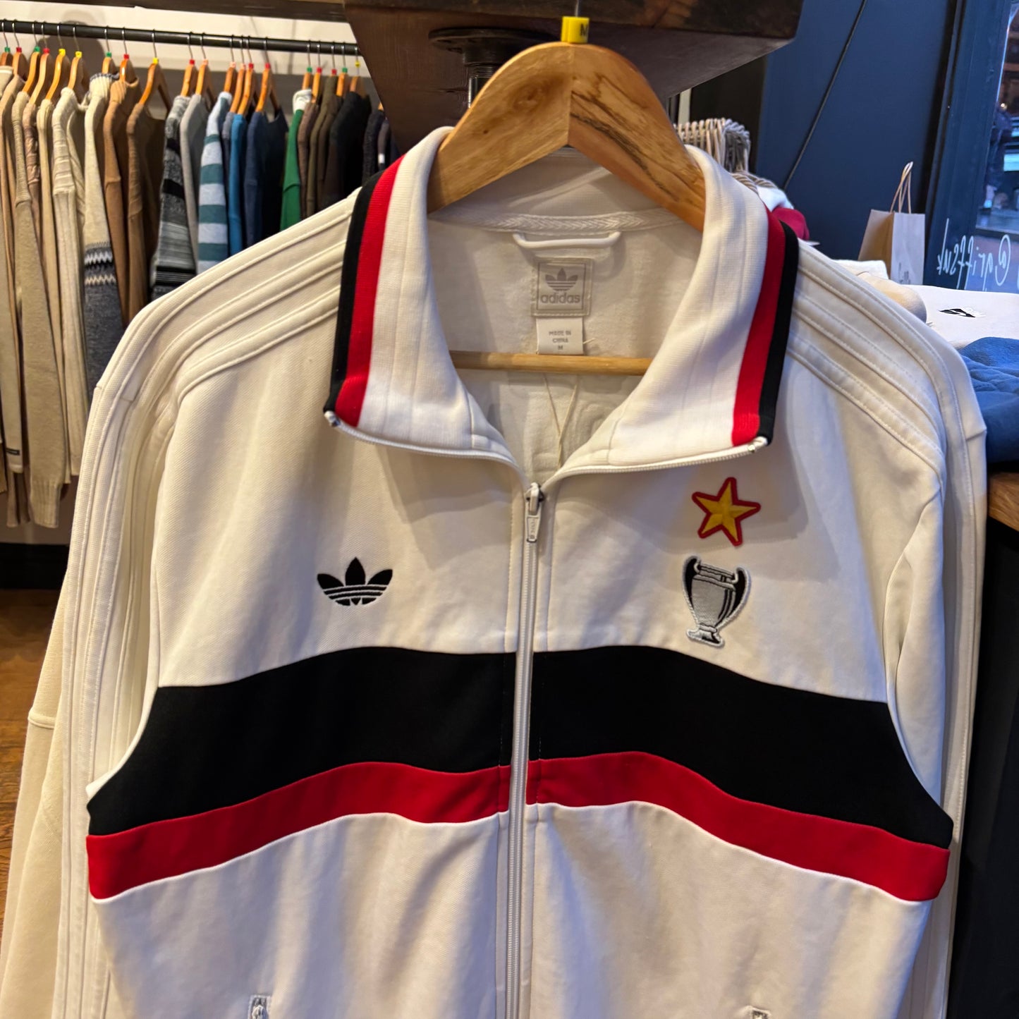 Adidas AC Milan Mediolanum 2007/08 Track Jacket White (Medium)