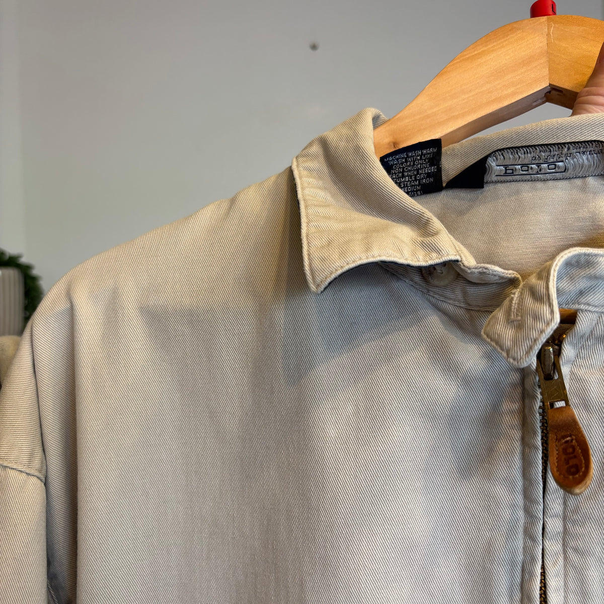 Ralph Lauren Harrington Zip Jacket Beige (Large)