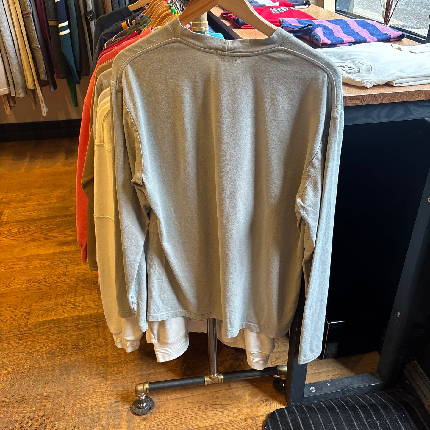 Stone Island Italy S/S 2005 Longsleeve T-Shirt Grey (Large)