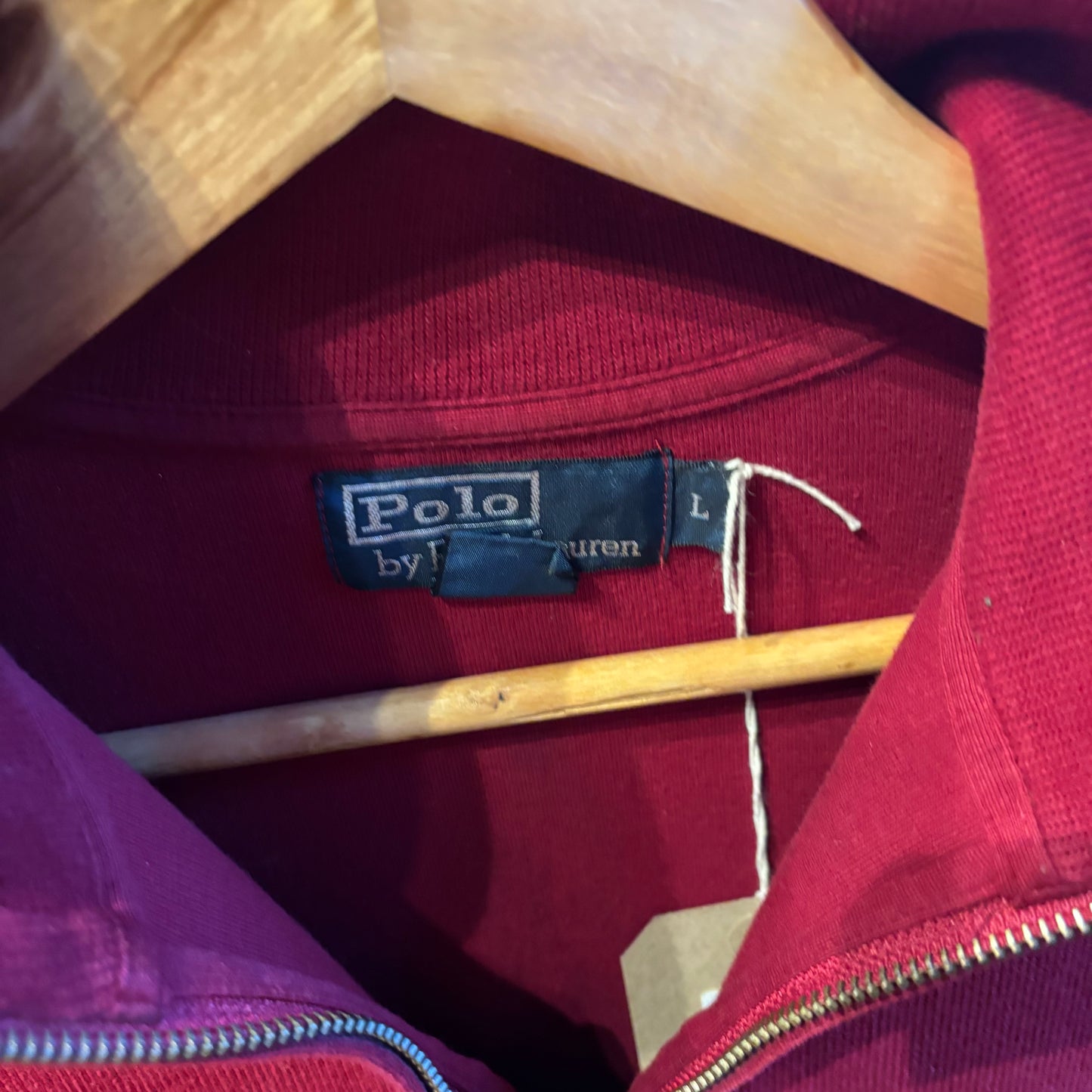 Ralph Lauren Pullover Quarter Zip Jumper Red (Large)