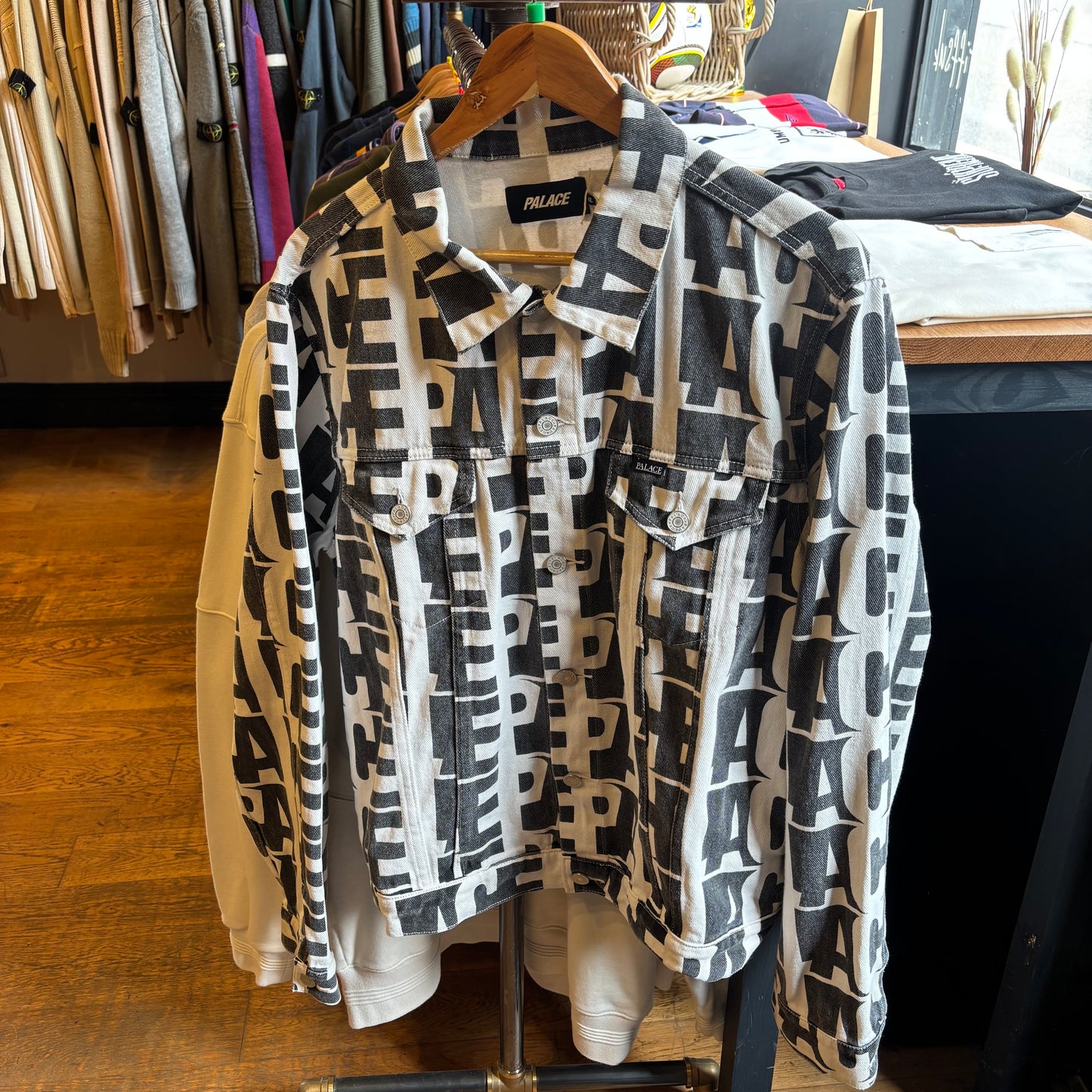 Palace SS18 Repeater Donim Jacket White (XL)