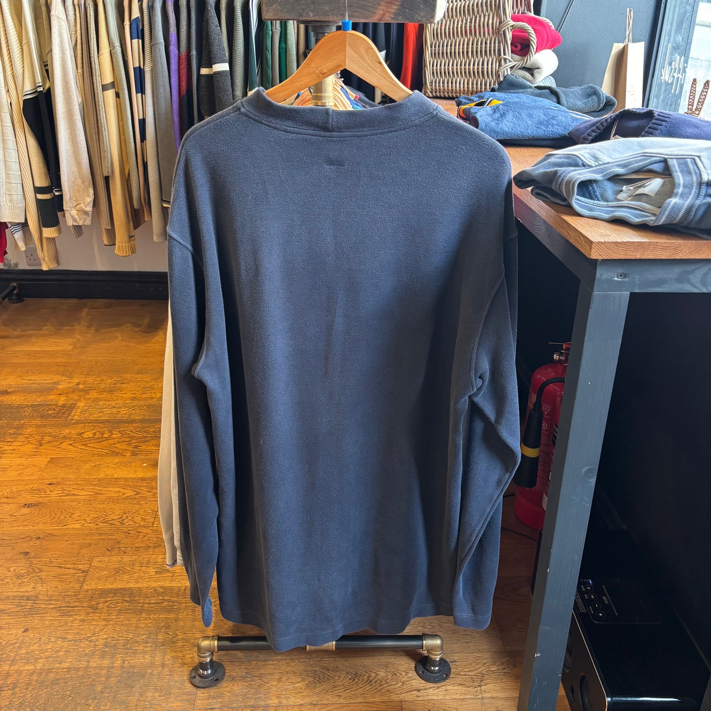 CP Company Relax AW96 Spellout Sweatshirt Navy (XXL)