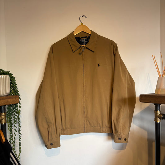 Ralph Lauren Harrington Zip Jacket Beige (Medium)