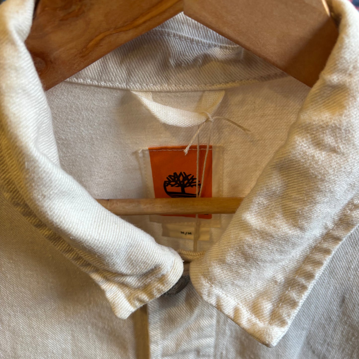 Timberland Denim Button Up Chore Jacket White (Medium)