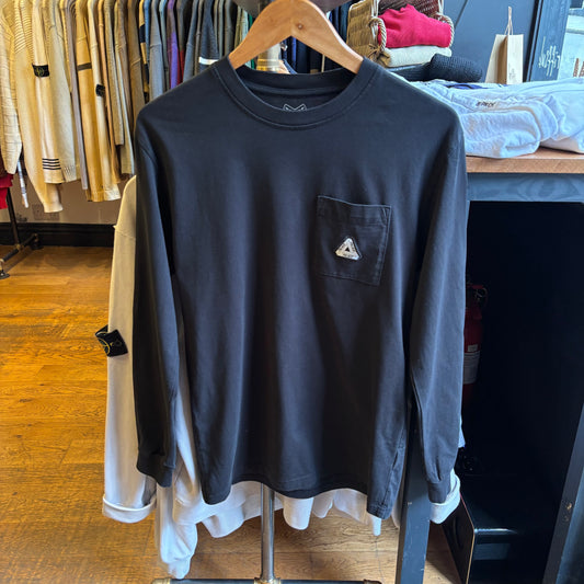 Palace FW19 Pocket Longsleeve T-Shirt Black (Small)