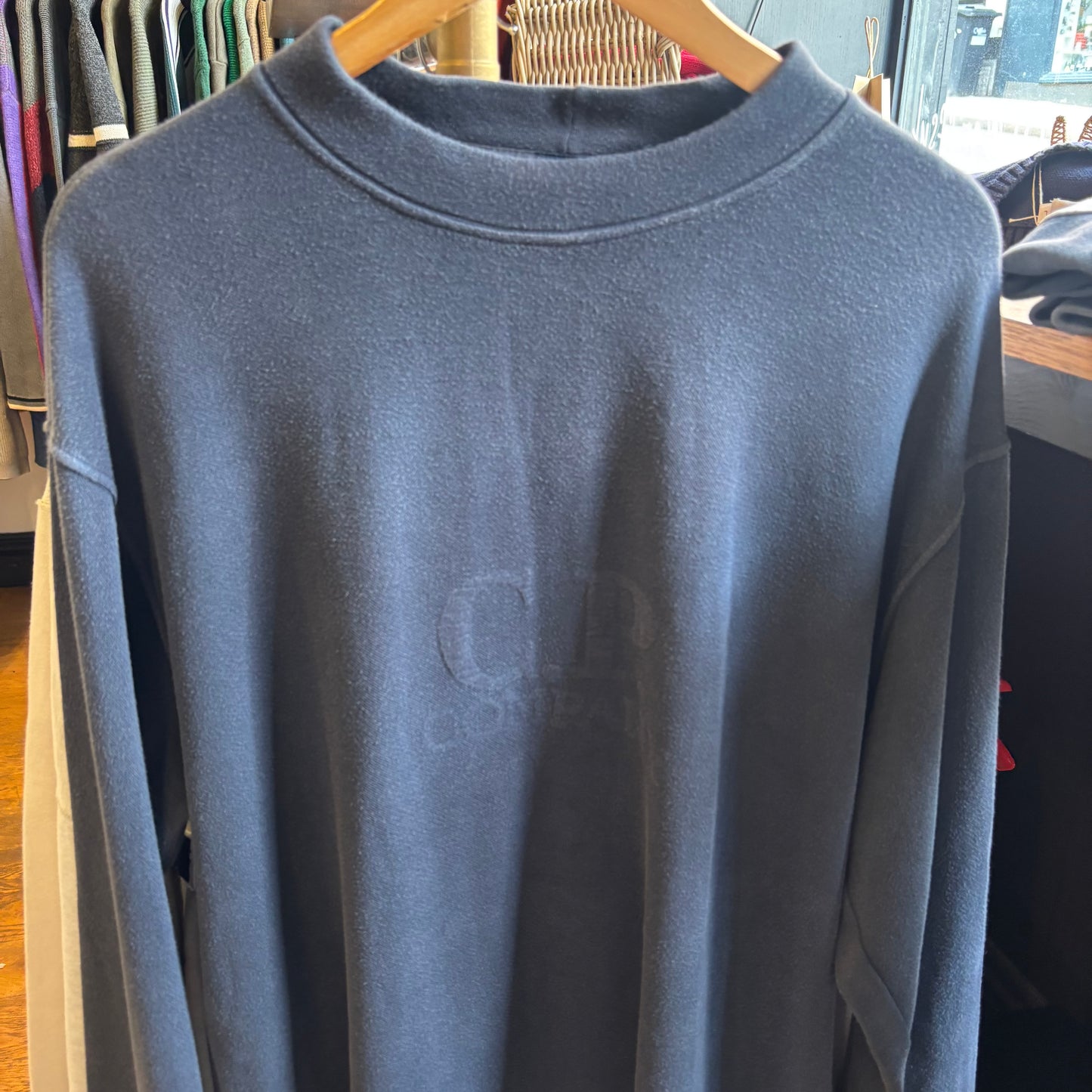 CP Company Relax AW96 Spellout Sweatshirt Navy (XXL)
