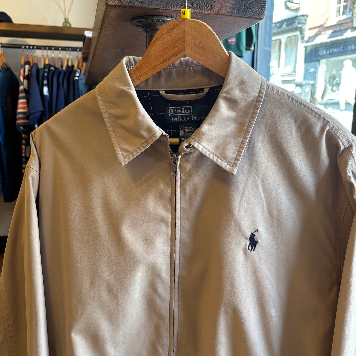 Ralph Lauren Harrington Zip Jacket Beige (Medium)