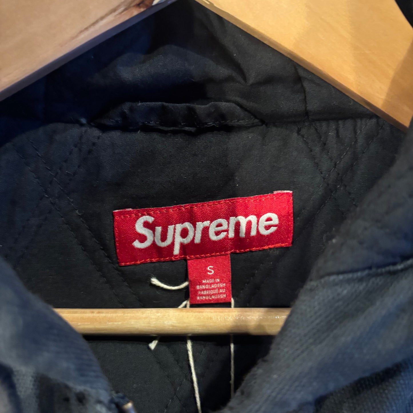 Supreme X Thrasher FW24 Hooded Work Jacket Black (Small)