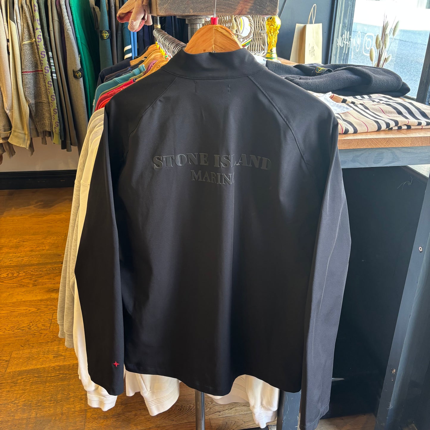 Stone Island S/S 2021 Marina Soft Shell Jacket Black (Large)
