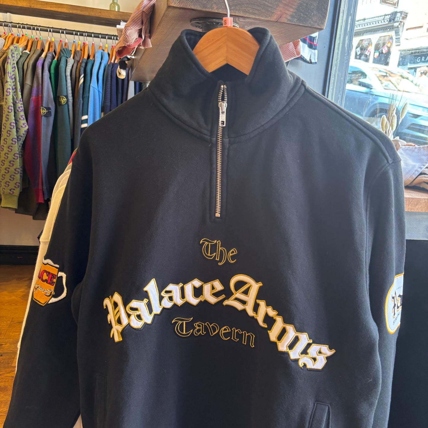 Palace FW21 Grub Funnel Neck Jumper Black (Small)
