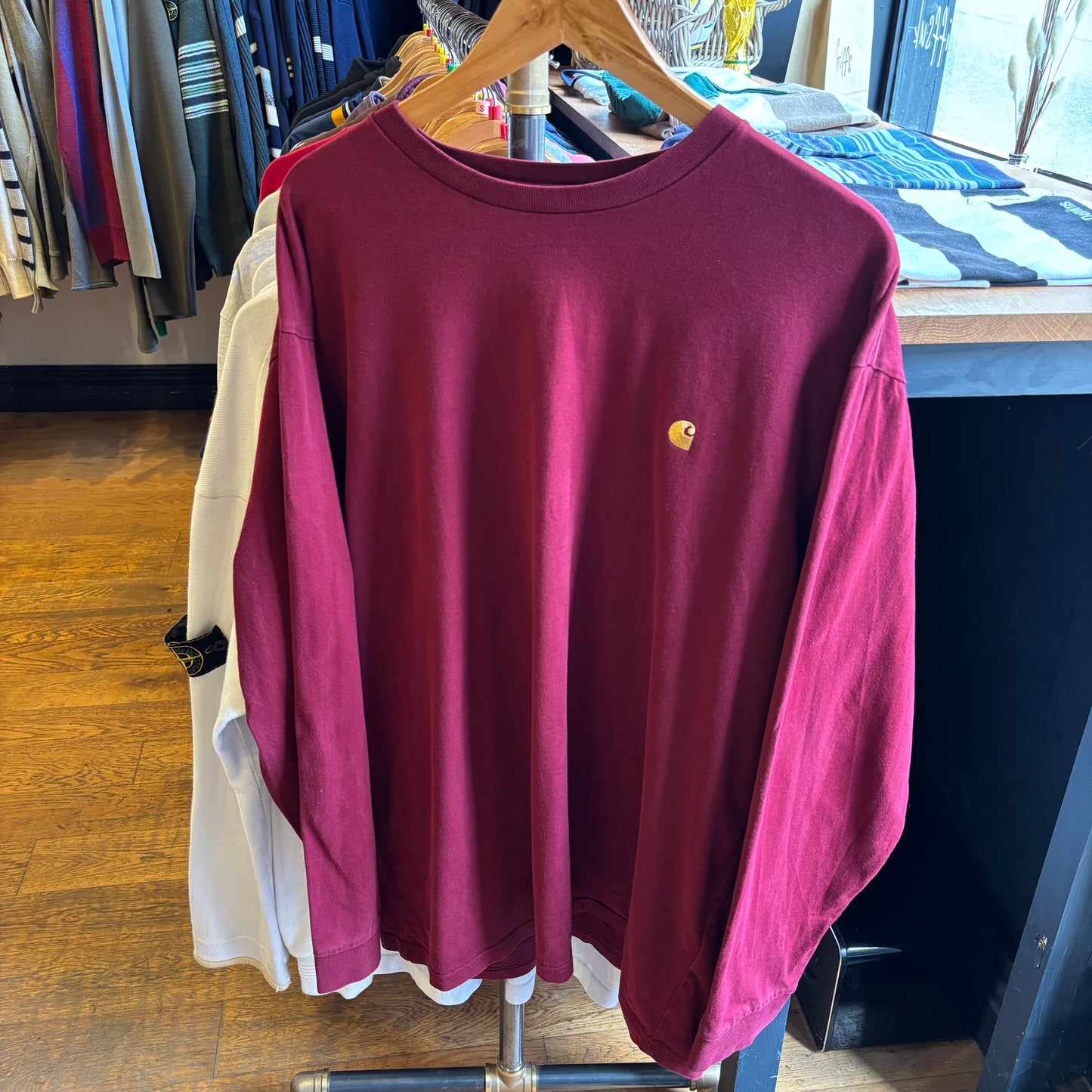 Carhartt Longsleeve Chase T-Shirt Red (XL)
