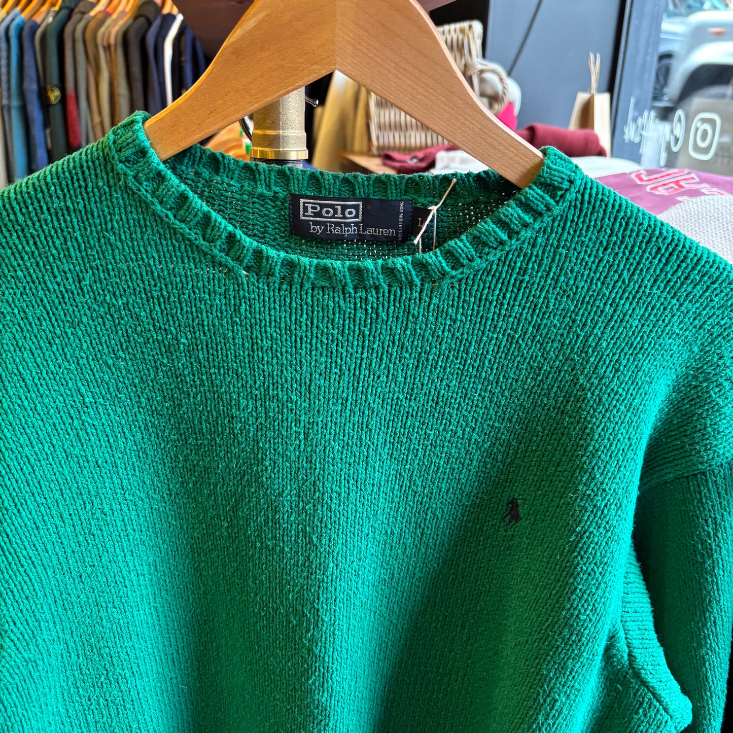 Ralph Lauren Pullover Knit Jumper Green (Large)
