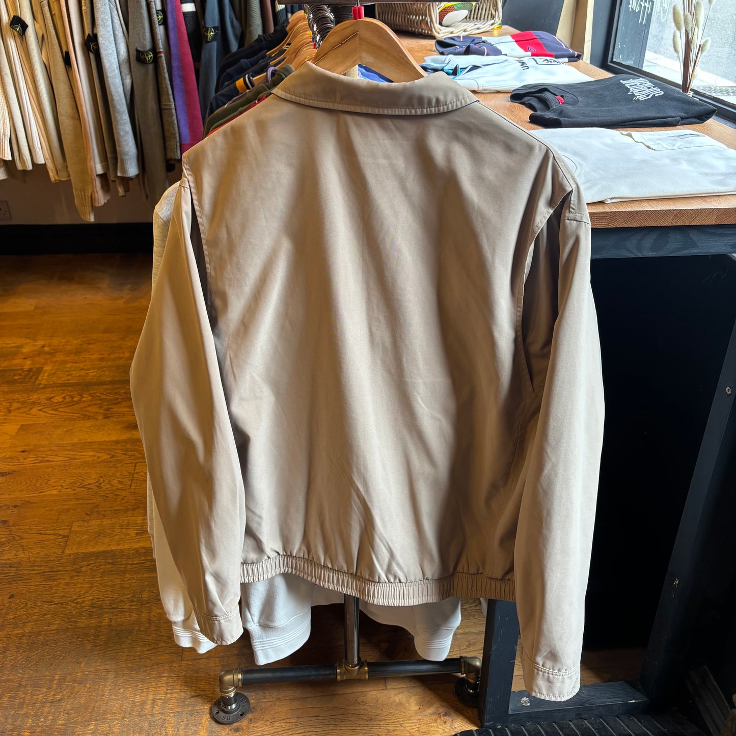 Ralph Lauren Harrington Zip Up Jacket Beige (Large)