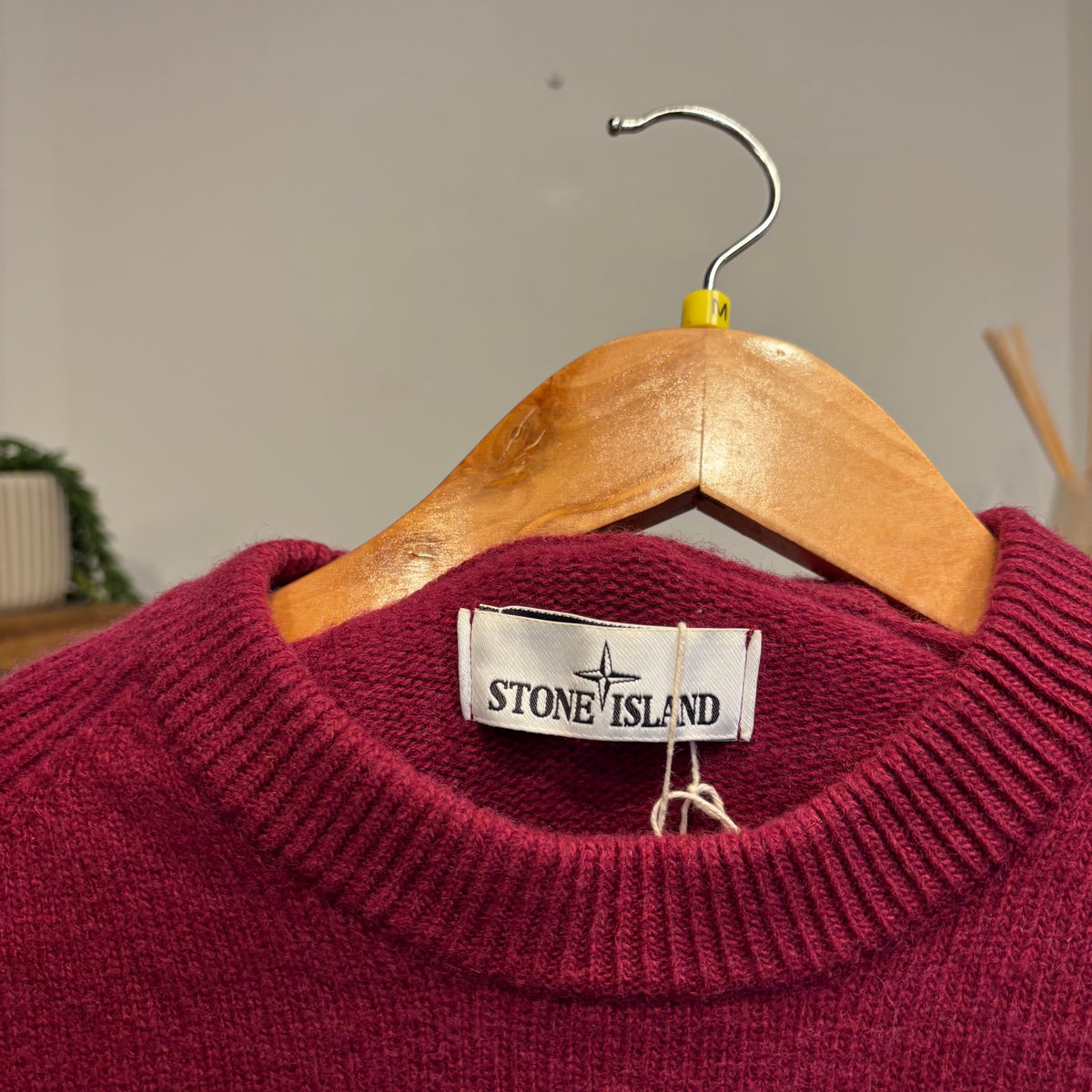 Stone Island A/W 2018 Pullover Knit Jumper Burgundy (Medium)