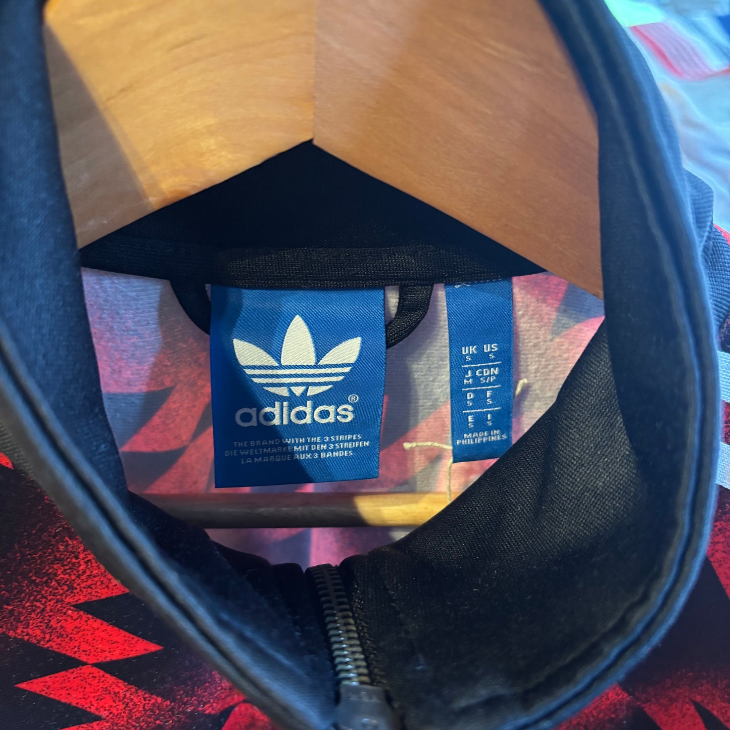 Adidas Manchester United 1990/91 Re-issue Jacket Black/ Red (Small)