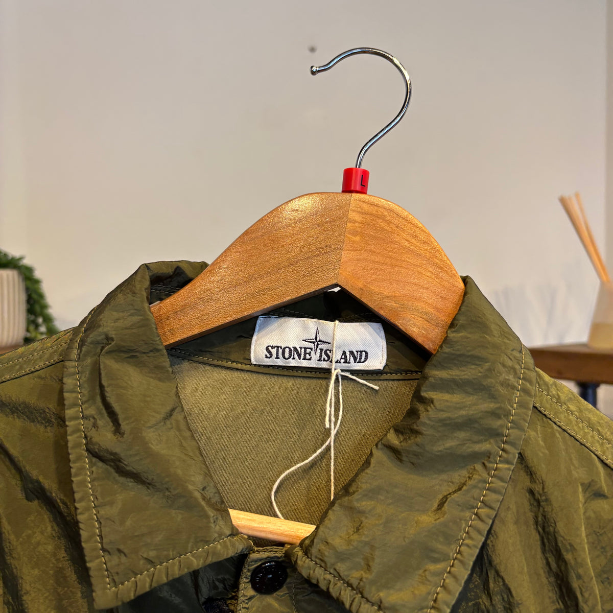 Stone Island A/W 2017 Nylon Metal Overshirt Green (Large)