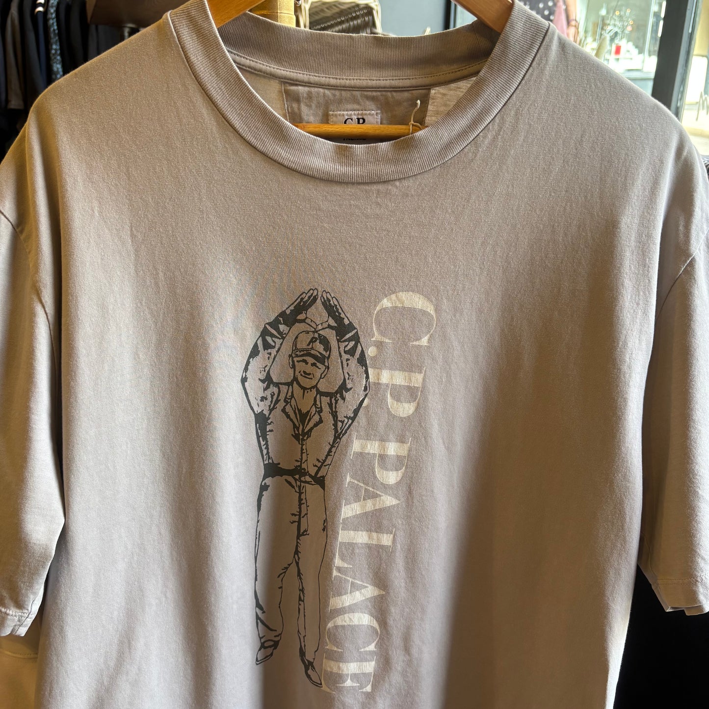 Palace CP Company SS24 Graphic T-Shirt Grey (Large)