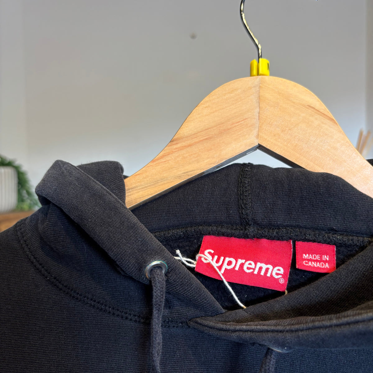 Supreme SS16 Tonal Arc Hoodie Black (Medium)